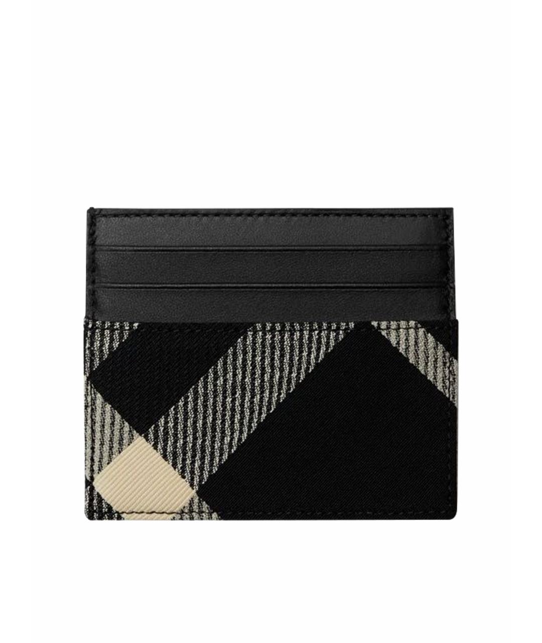 BURBERRY Черный кожаный кардхолдер, фото 1
