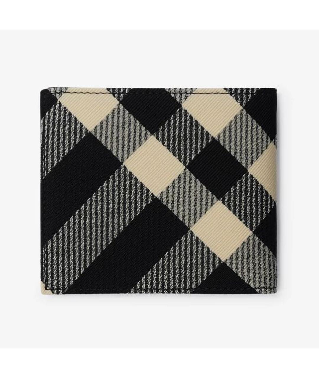 BURBERRY Черный кожаный кошелек, фото 3