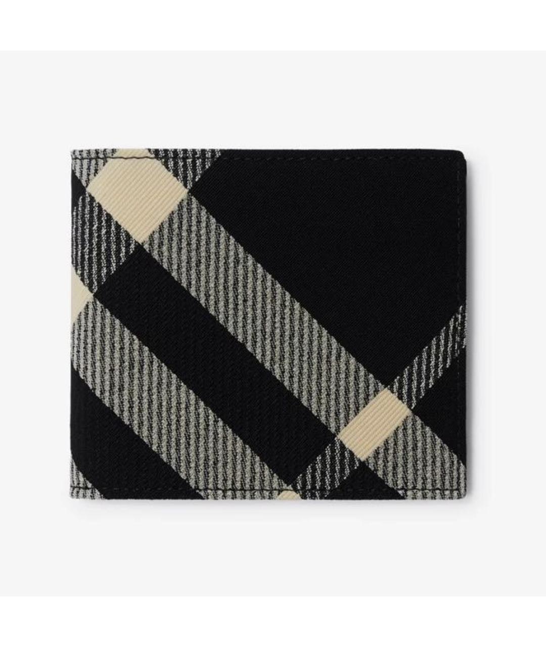 BURBERRY Черный кожаный кошелек, фото 4