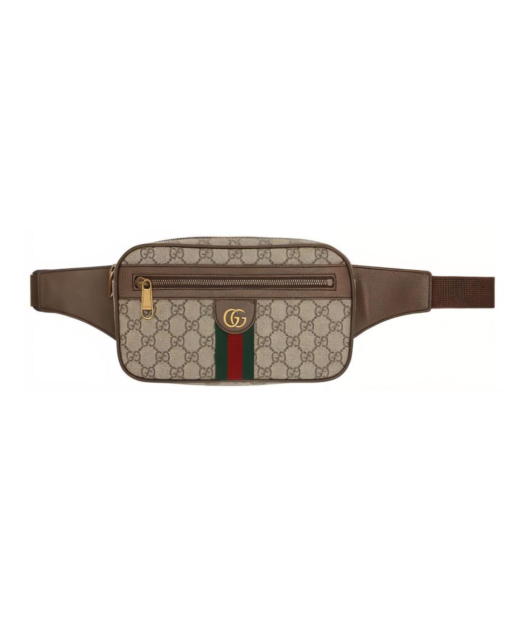 GUCCI Бежевая поясная сумка, фото 1