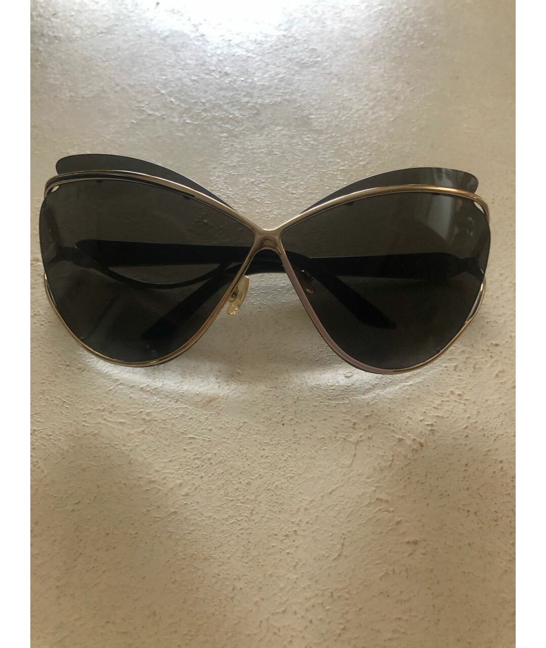 CHRISTIAN DIOR Черные пластиковые солнцезащитные очки, фото 5