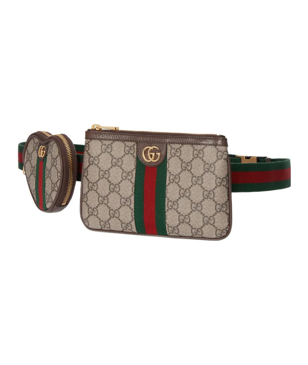 GUCCI Бежевая поясная сумка, фото 2