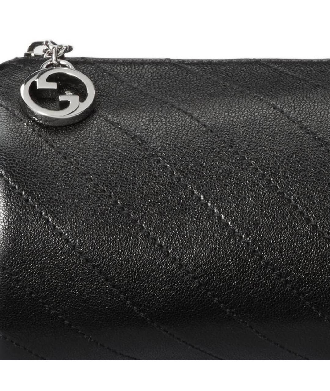 GUCCI Черная кожаная сумка через плечо, фото 8