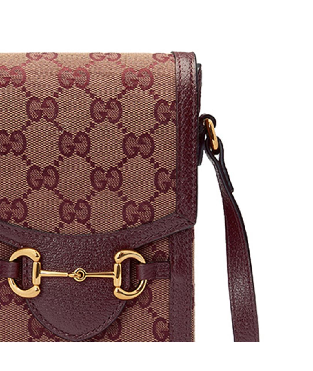 GUCCI Бордовая сумка через плечо, фото 7