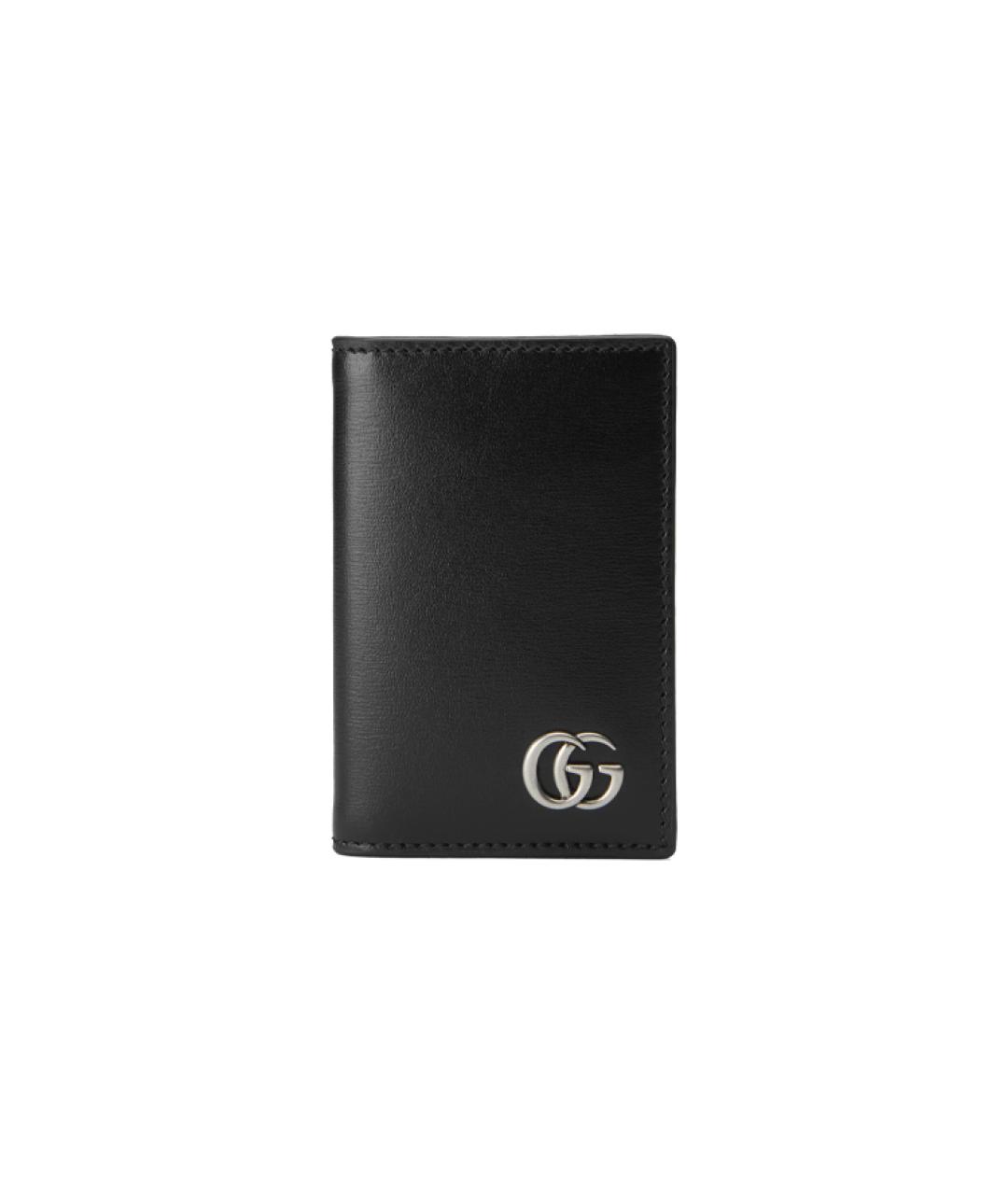 GUCCI Черный кожаный кардхолдер, фото 1
