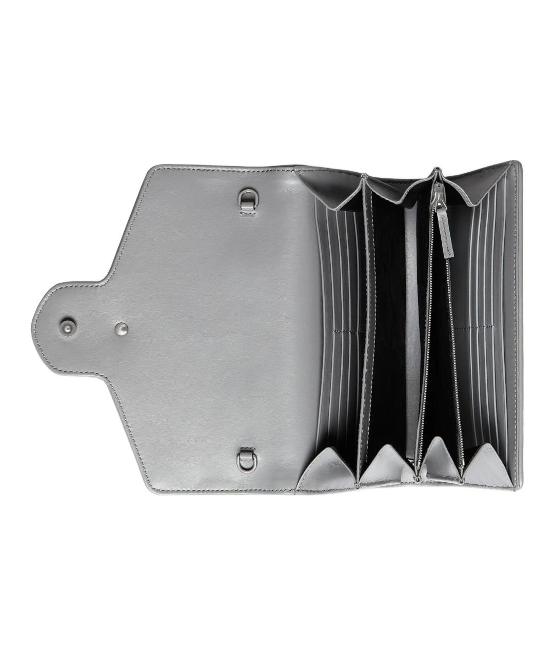 GUCCI Серая кожаная сумка через плечо, фото 7