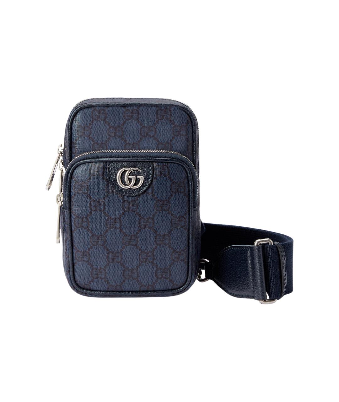 GUCCI Темно-синяя сумка на плечо, фото 1