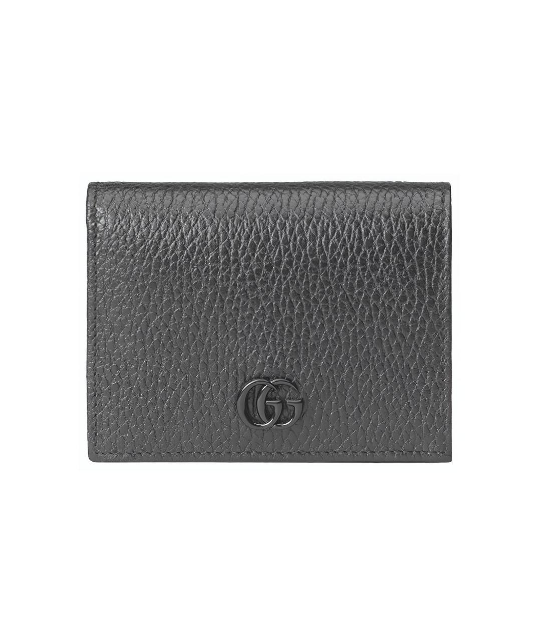 GUCCI Черный кожаный кардхолдер, фото 1