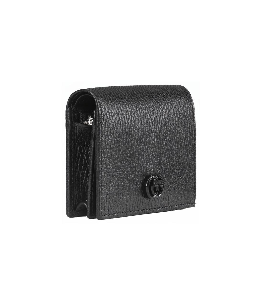 GUCCI Черный кожаный кардхолдер, фото 2