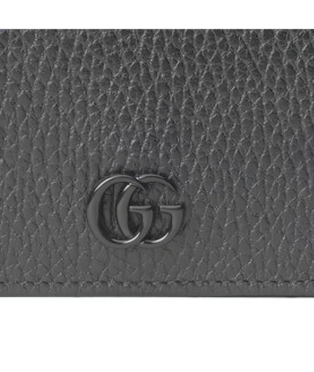 GUCCI Черный кожаный кардхолдер, фото 7