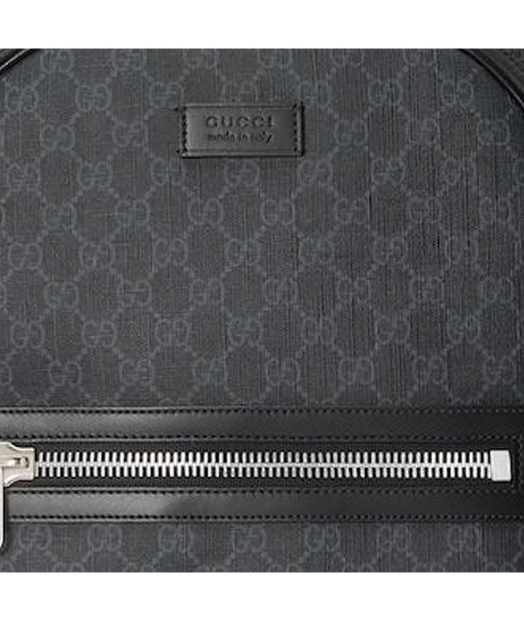 GUCCI Черный кожаный рюкзак, фото 8