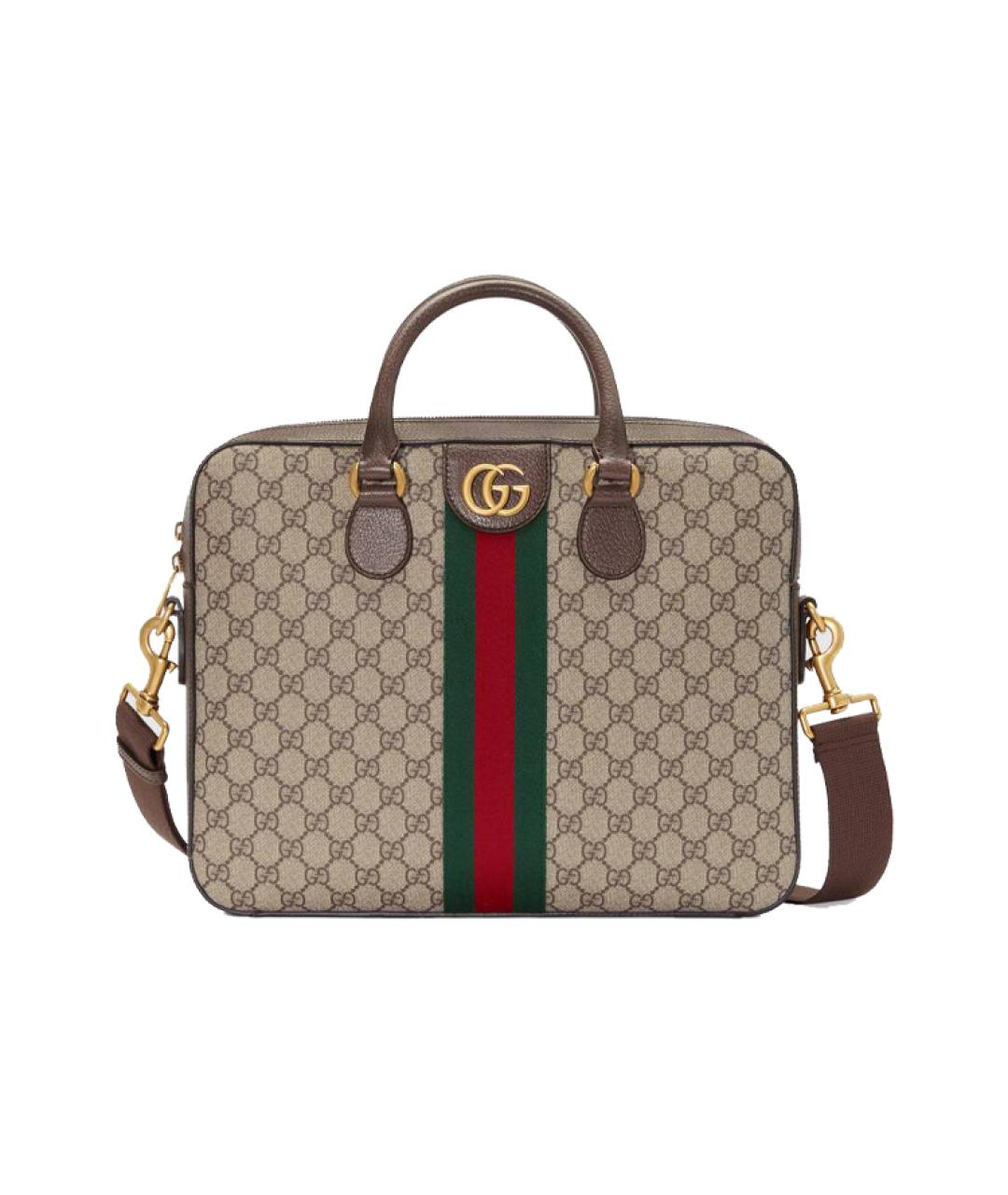 GUCCI Коричневая сумка на плечо, фото 1