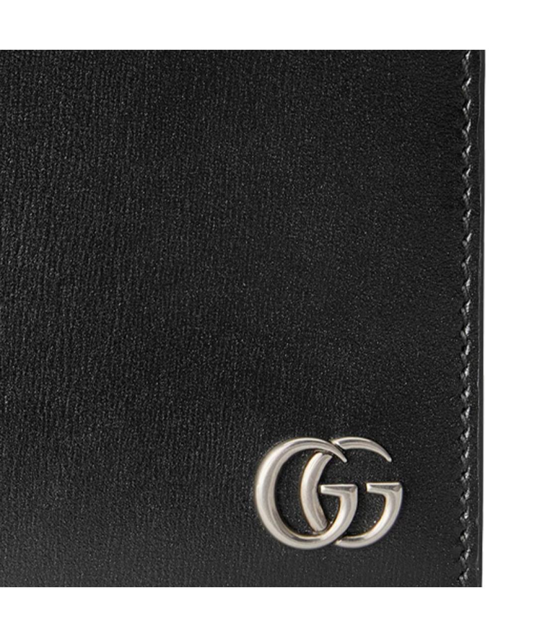 GUCCI Черный кожаный кошелек, фото 6