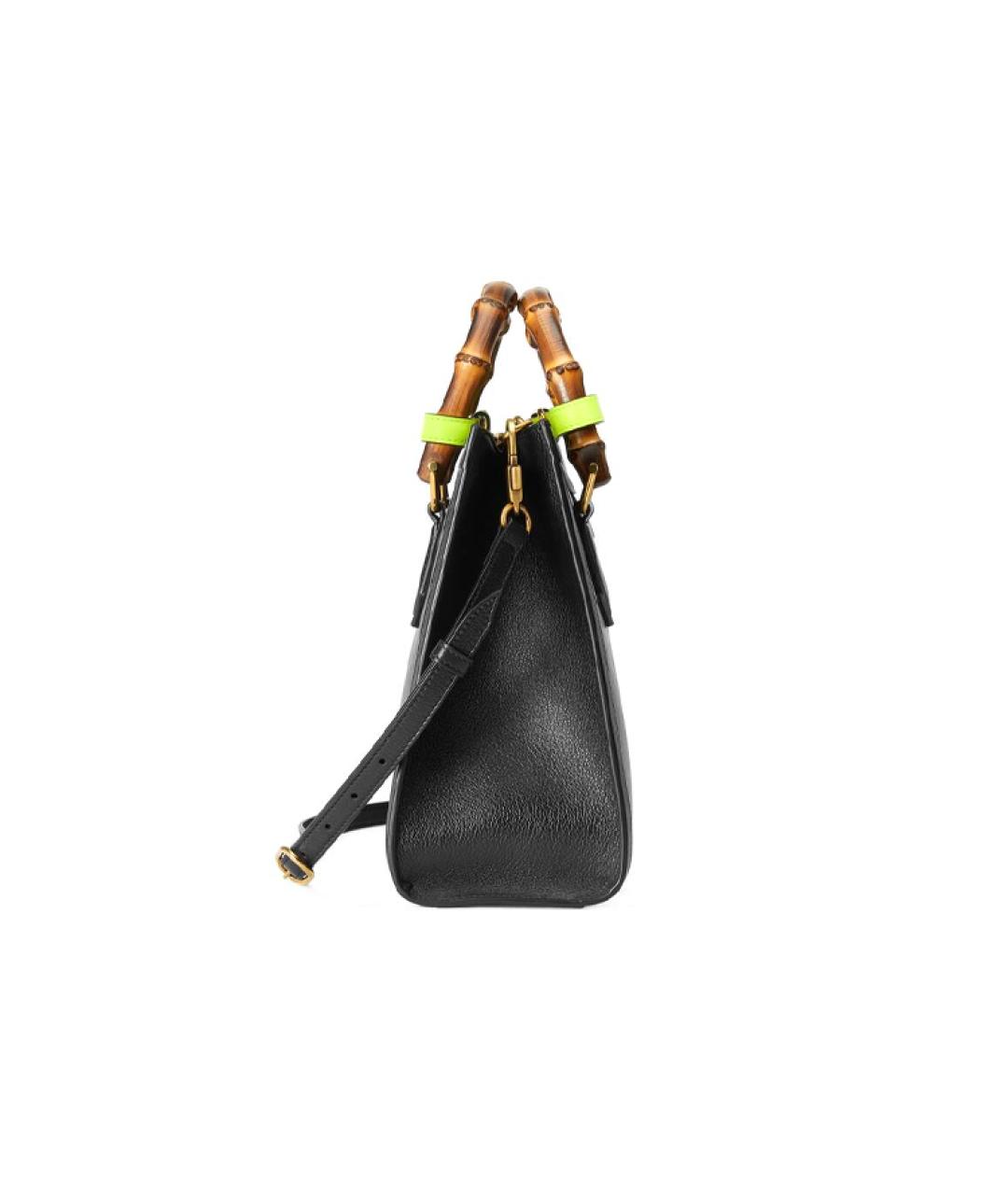 GUCCI Черная кожаная сумка через плечо, фото 3
