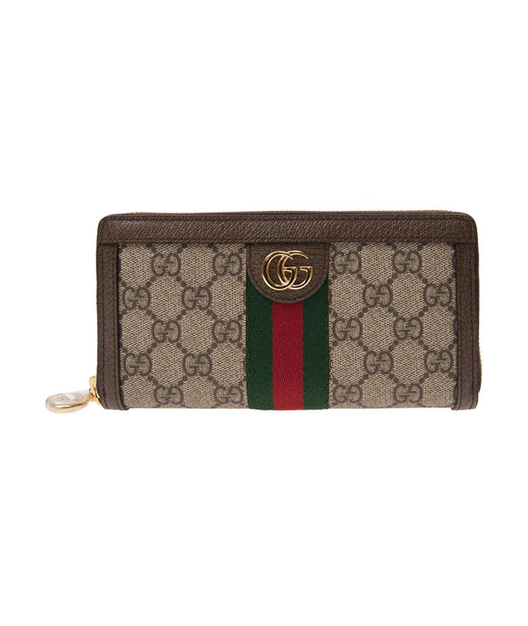 GUCCI Коричневый кошелек, фото 1