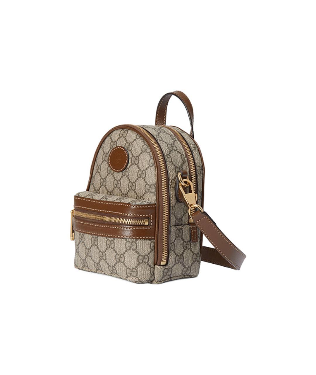 GUCCI Коричневый рюкзак, фото 2