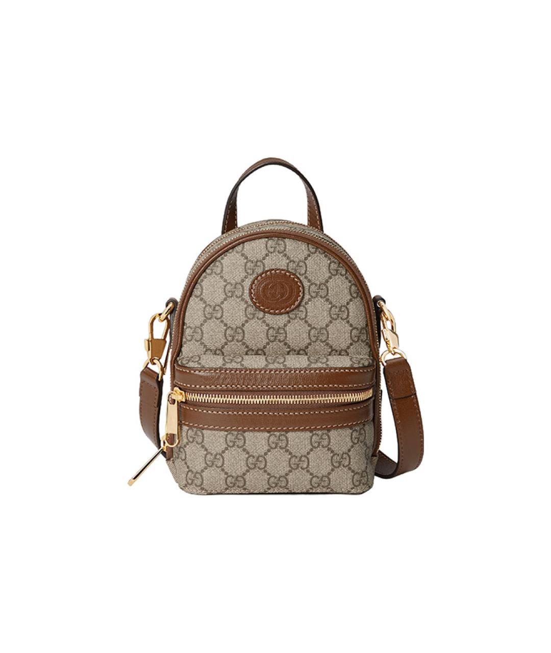GUCCI Коричневый рюкзак, фото 1
