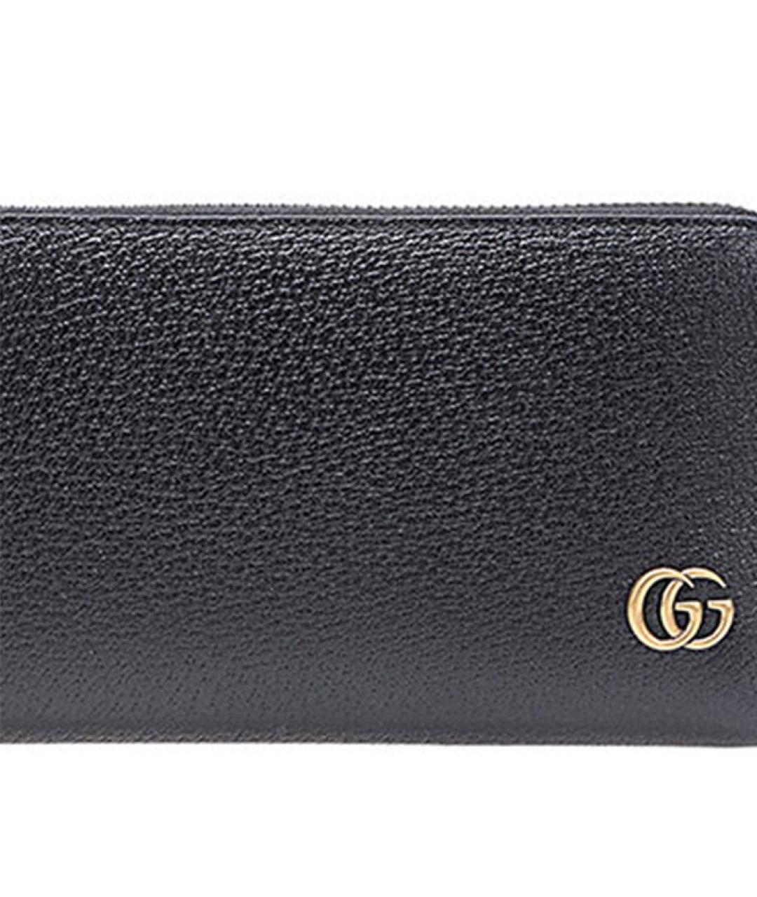 GUCCI Черный кожаный кошелек, фото 5