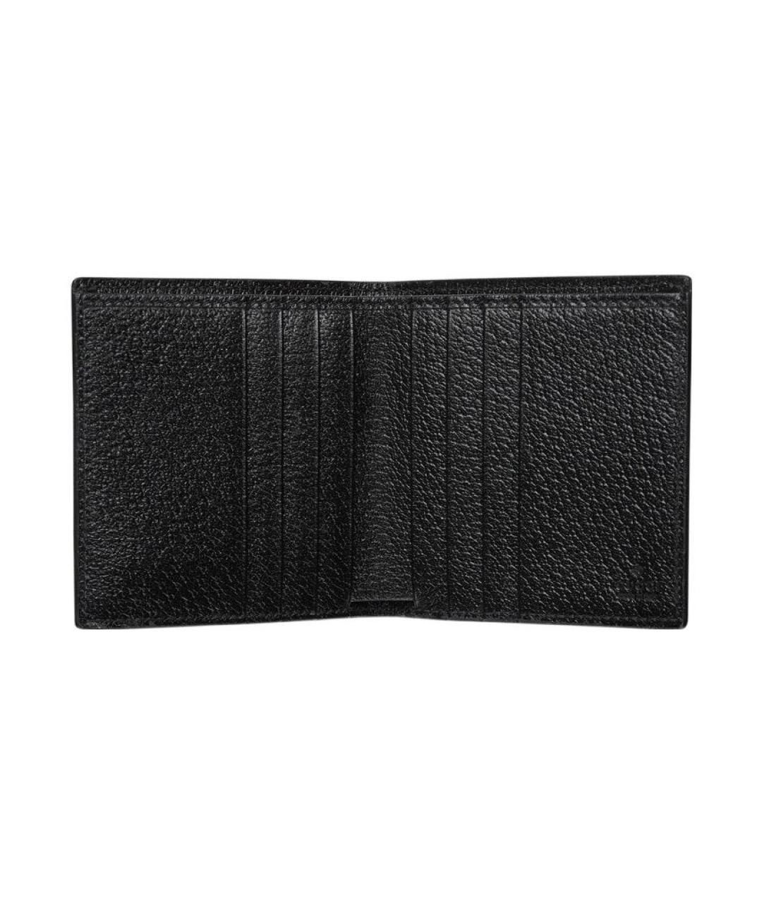 GUCCI Черный кожаный кошелек, фото 4