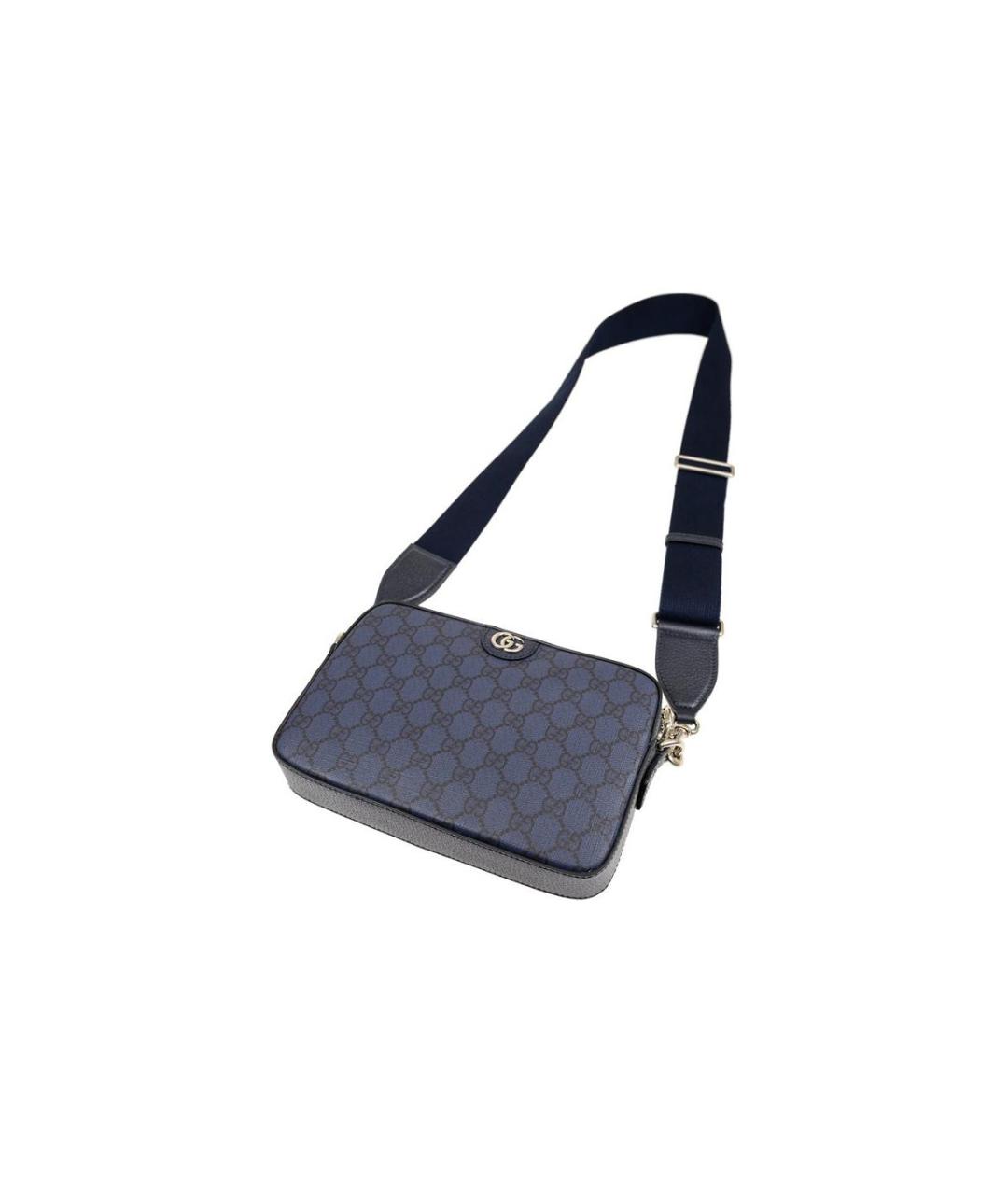 GUCCI Темно-синяя сумка на плечо, фото 4