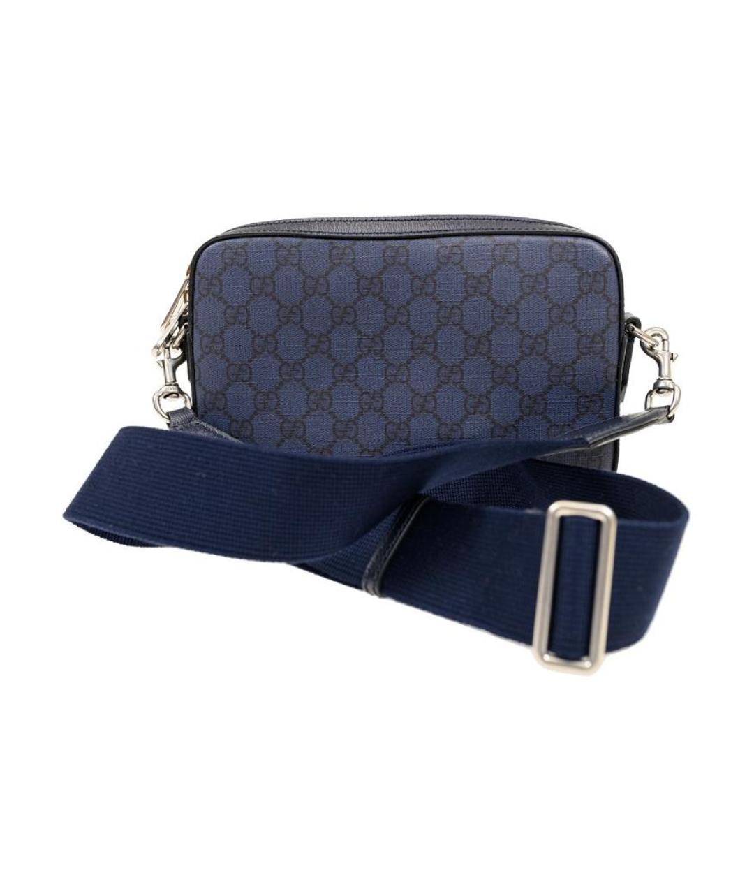 GUCCI Темно-синяя сумка на плечо, фото 3