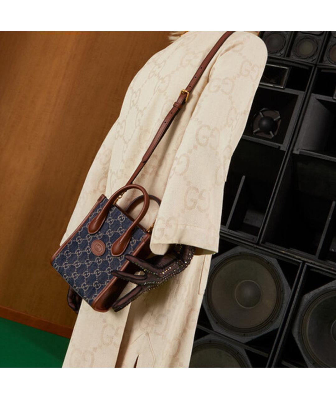 GUCCI Темно-синяя сумка через плечо, фото 9