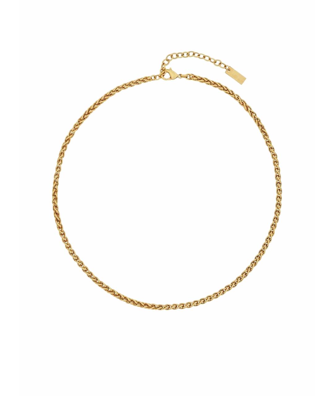 SAINT LAURENT Золотая металлическая цепочка, фото 1