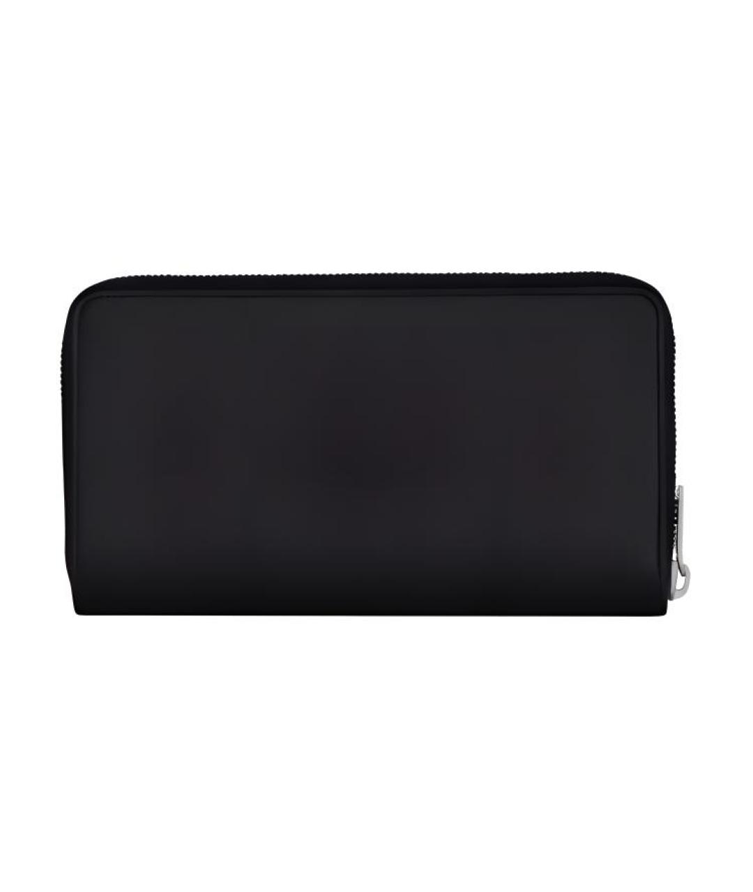 SAINT LAURENT Черный кожаный кошелек, фото 7