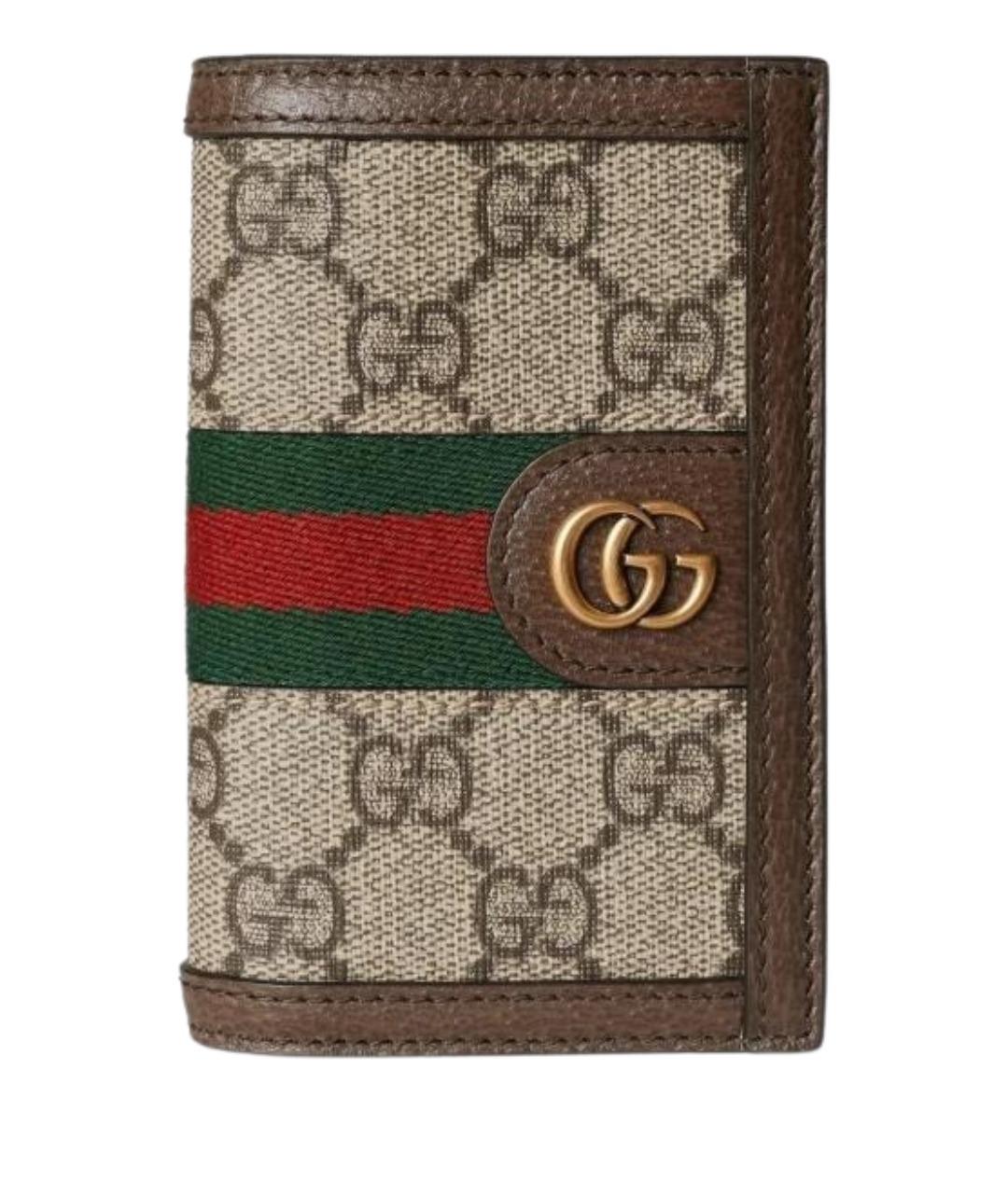 GUCCI Бежевый кардхолдер, фото 1
