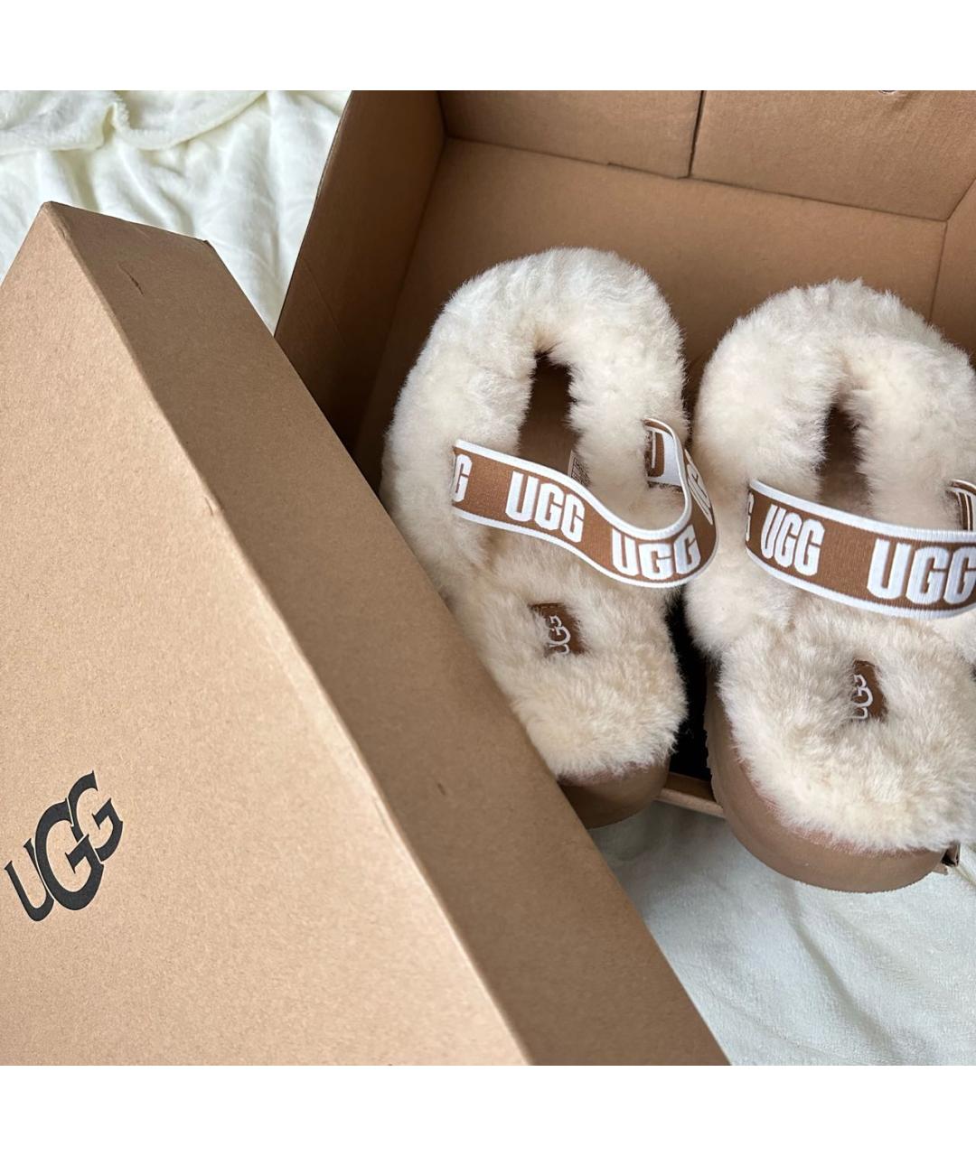 UGG AUSTRALIA Коричневые кожаные ботинки, фото 4