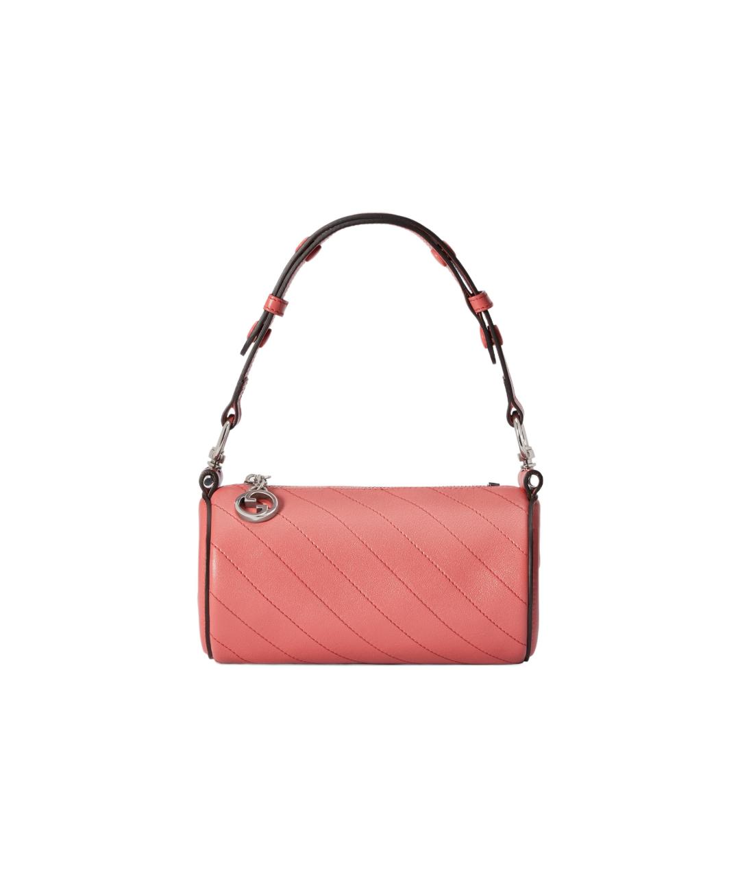 GUCCI Коралловая кожаная сумка через плечо, фото 1