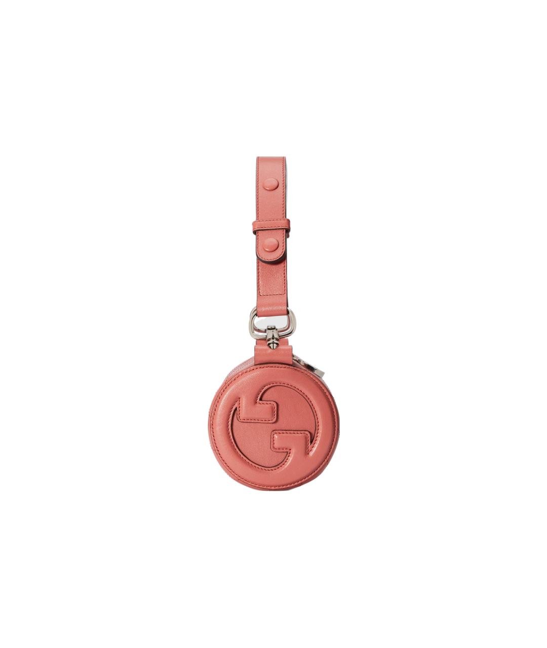GUCCI Коралловая кожаная сумка через плечо, фото 4