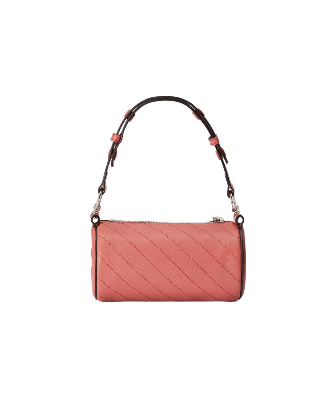 GUCCI Коралловая кожаная сумка через плечо, фото 3