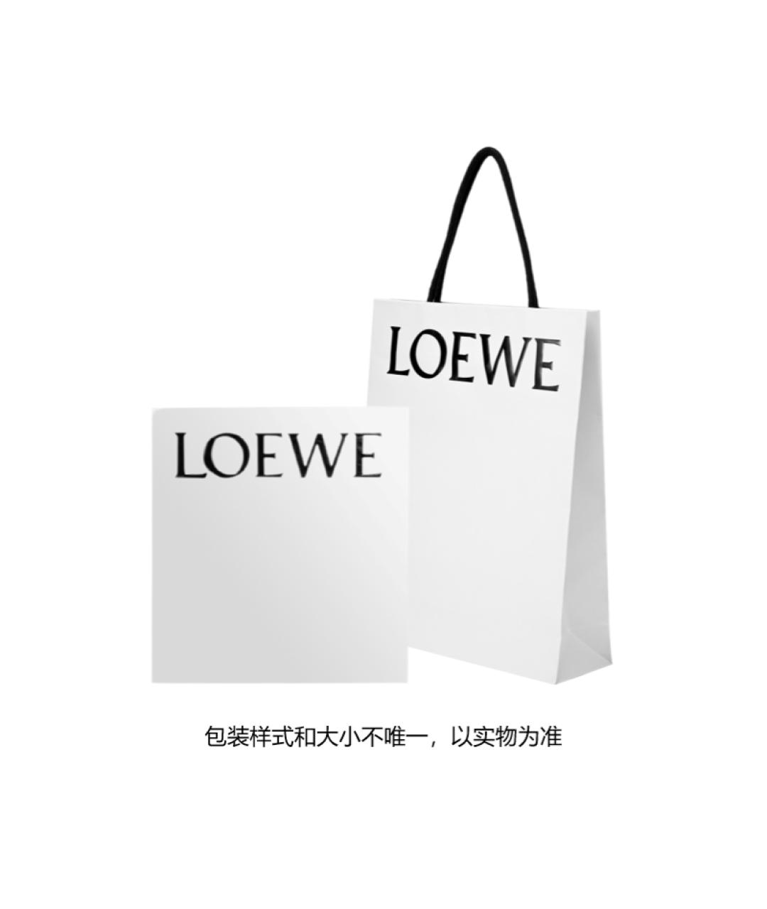 LOEWE Серый шерстяной шарф, фото 3