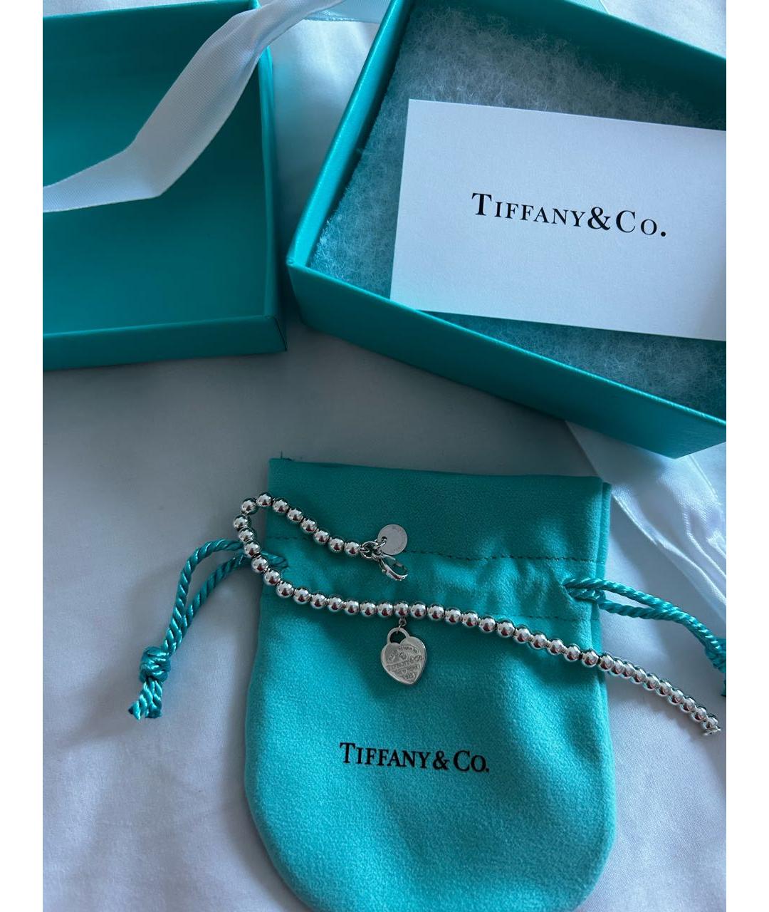 TIFFANY&CO Серебрянный серебряный браслет, фото 3