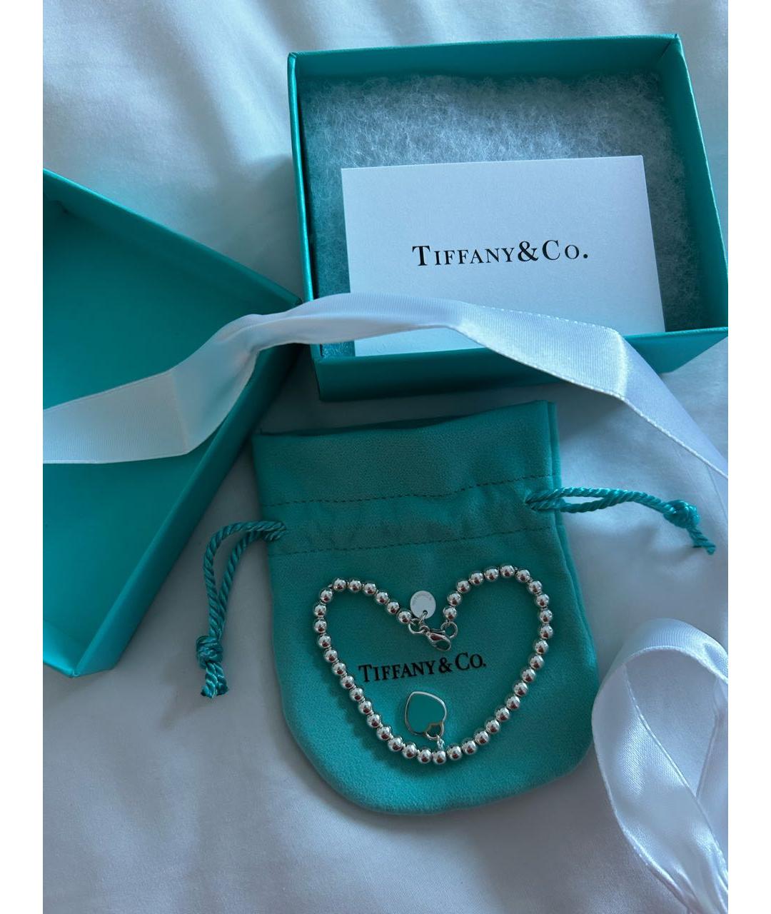 TIFFANY&CO Серебрянный серебряный браслет, фото 6