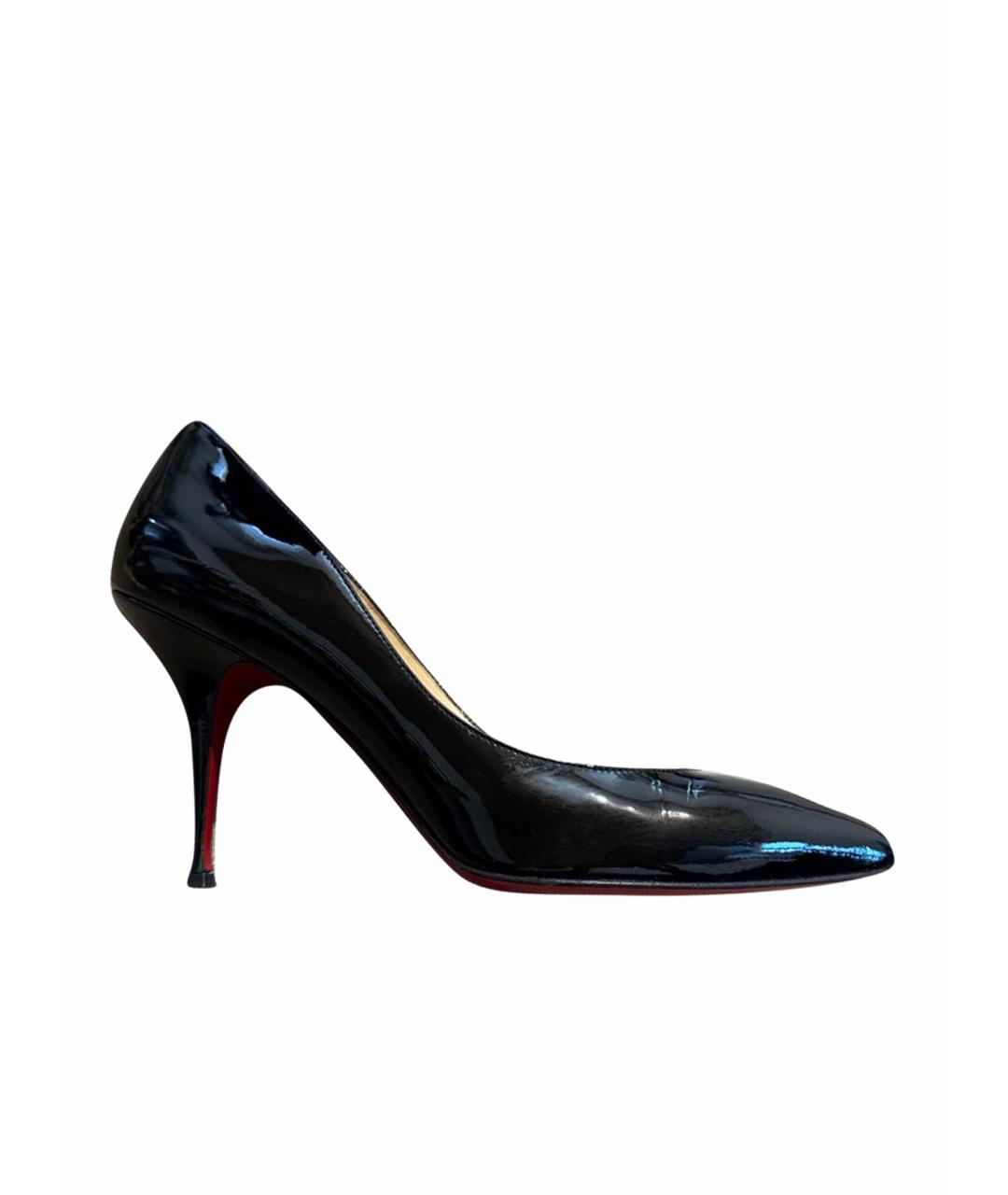 CHRISTIAN LOUBOUTIN Черные туфли из лакированной кожи, фото 1