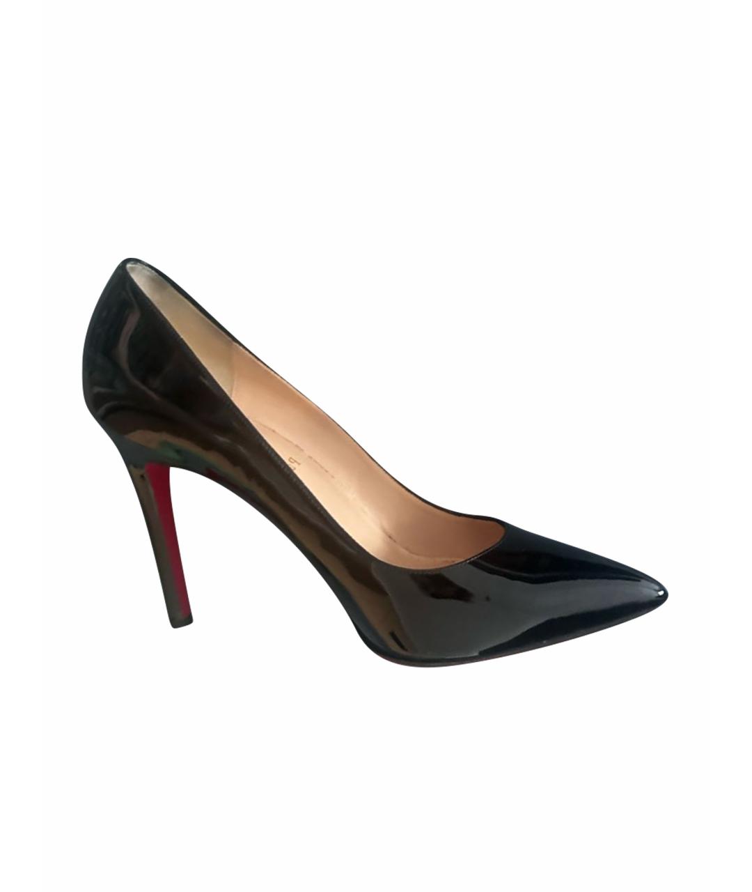 CHRISTIAN LOUBOUTIN Черные туфли из лакированной кожи, фото 1