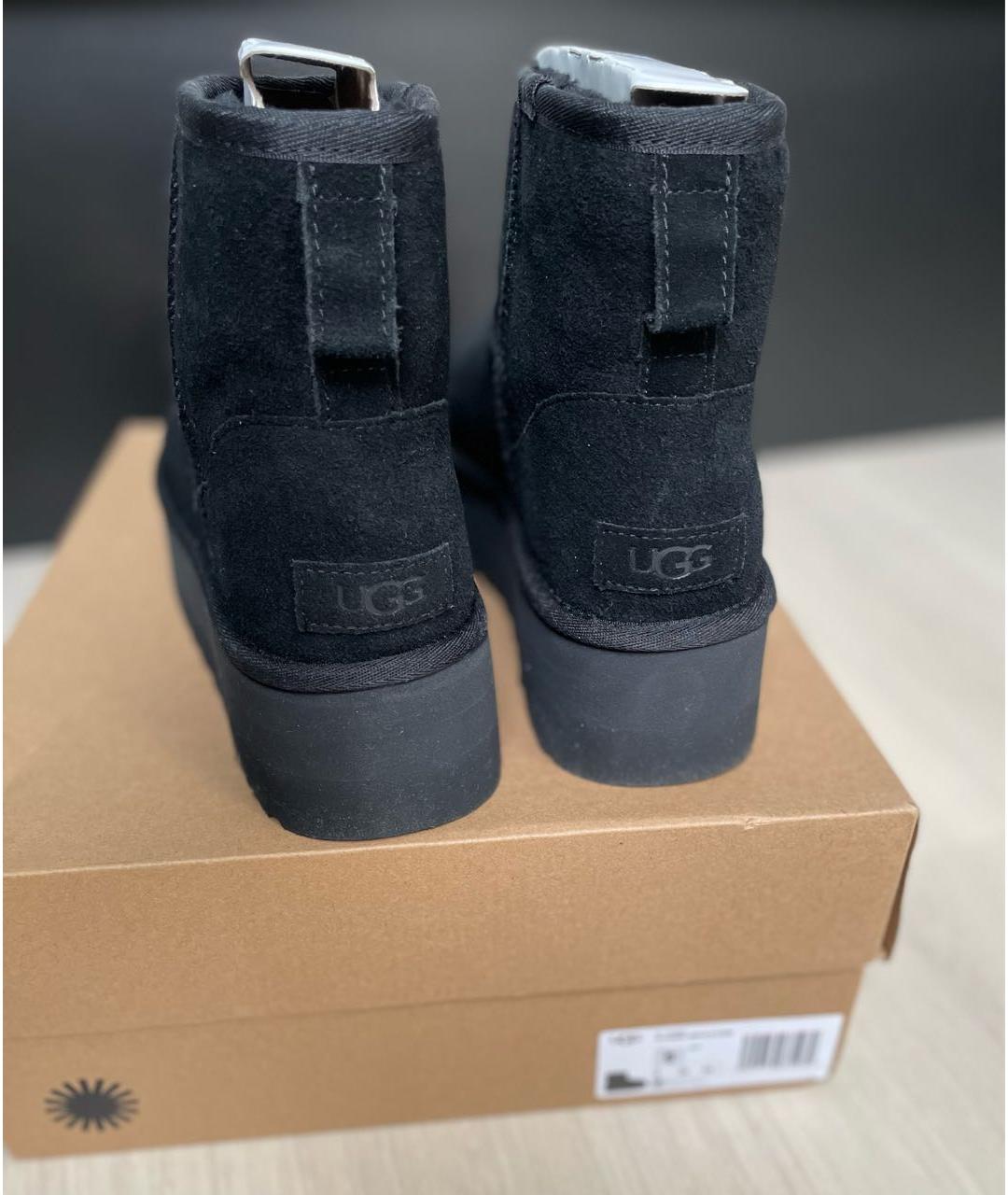 UGG AUSTRALIA Черные замшевые ботинки, фото 3