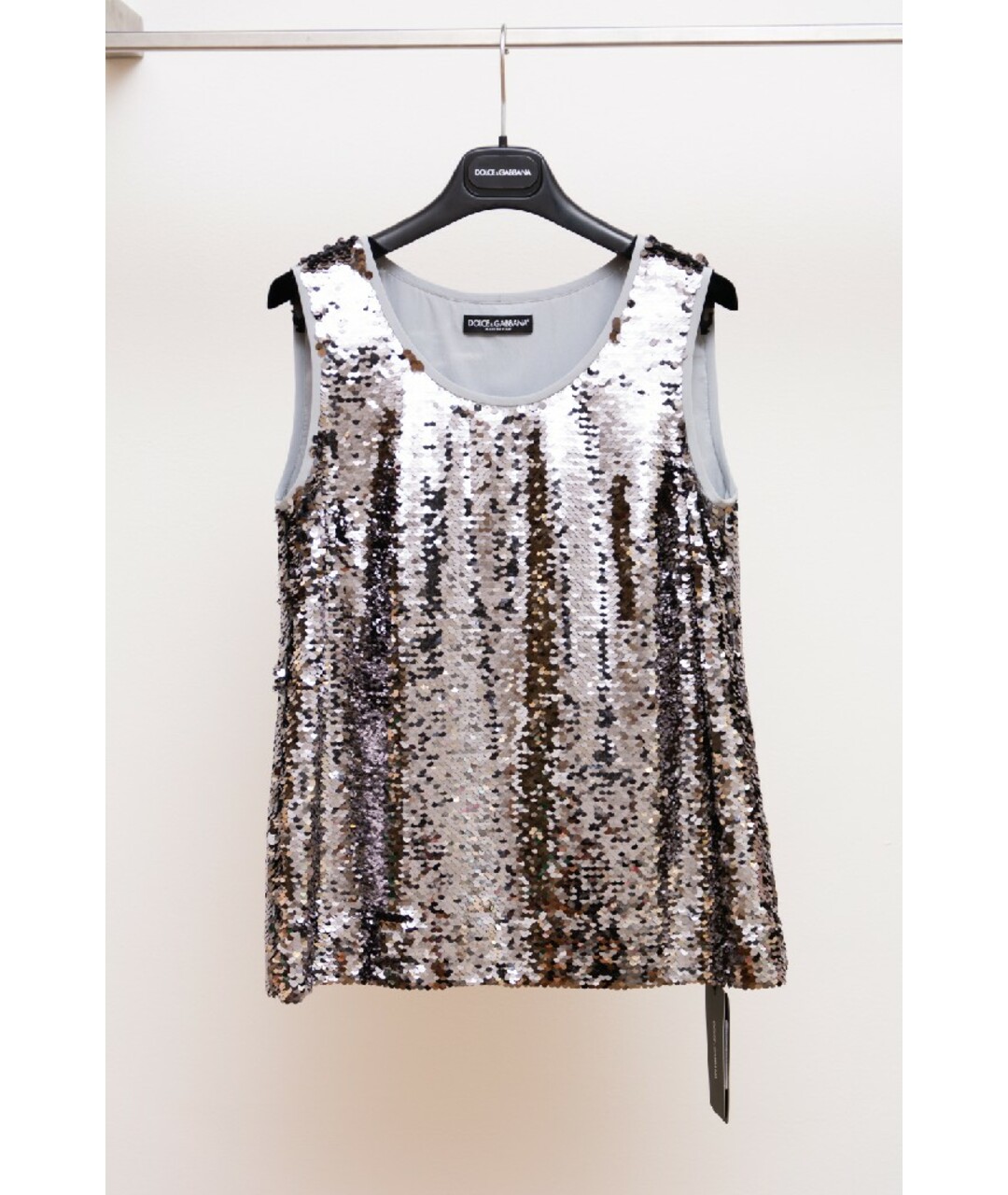 DOLCE&GABBANA Серая майка, фото 4
