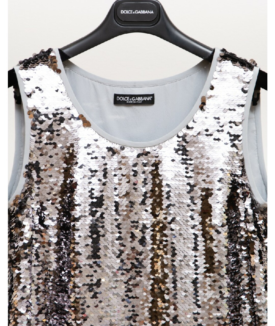 DOLCE&GABBANA Серая майка, фото 3