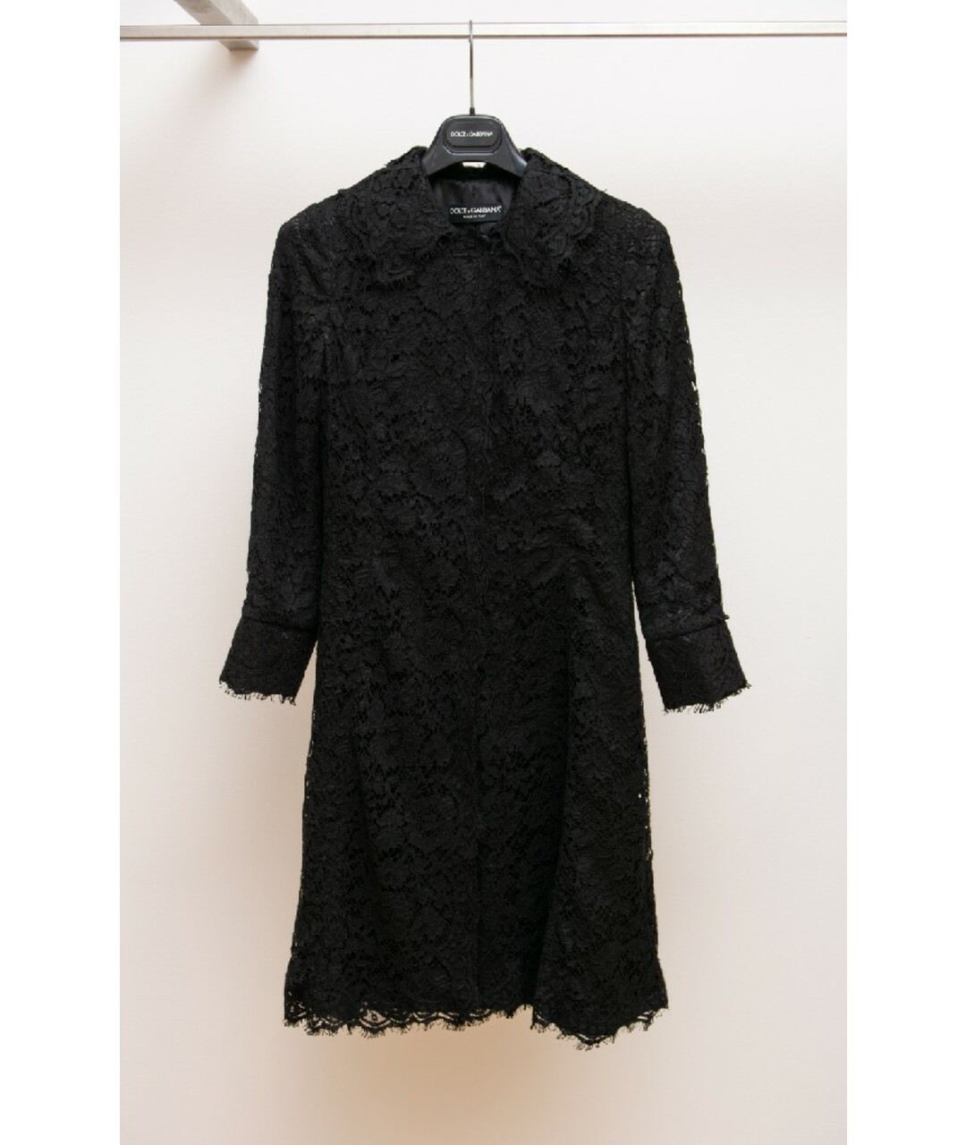 DOLCE&GABBANA Черное пальто, фото 5