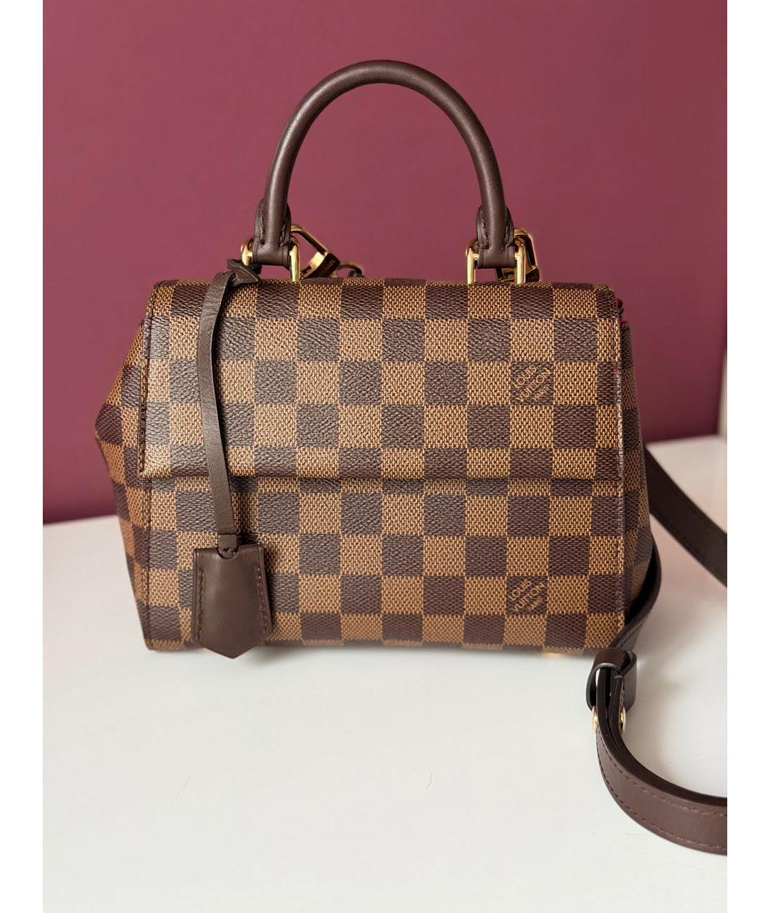 LOUIS VUITTON Коричневая сумка с короткими ручками, фото 6