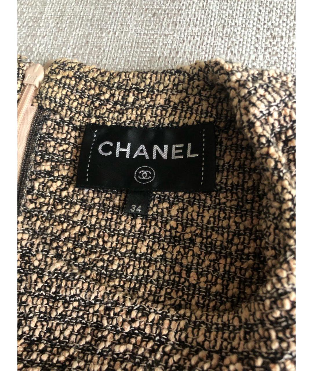 CHANEL Розовое хлопковое коктейльное платье, фото 3