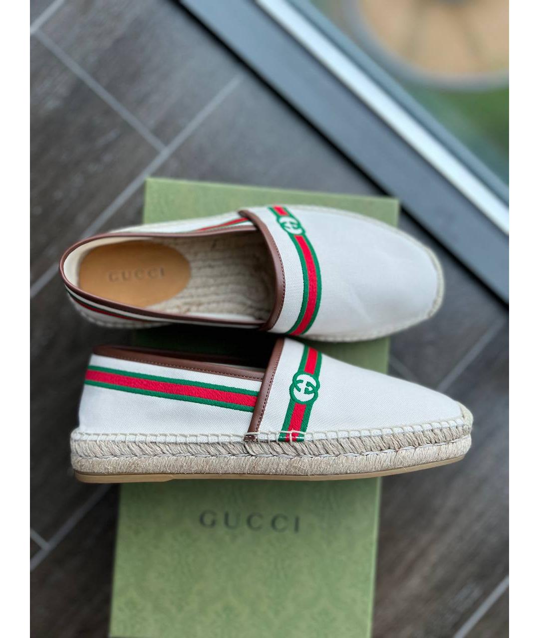 GUCCI Бежевые лоферы, фото 2