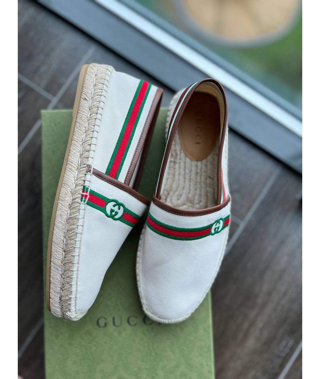 GUCCI Бежевые лоферы, фото 7