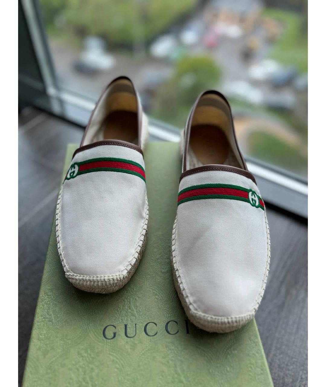 GUCCI Бежевые лоферы, фото 3