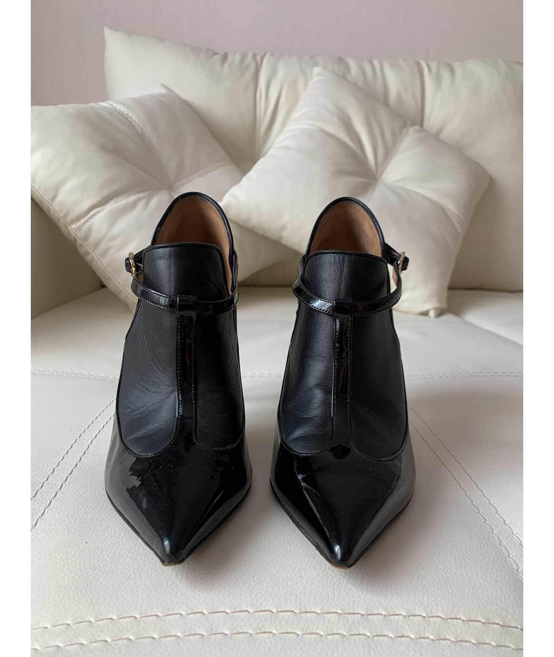 VALENTINO Черные кожаные туфли, фото 3