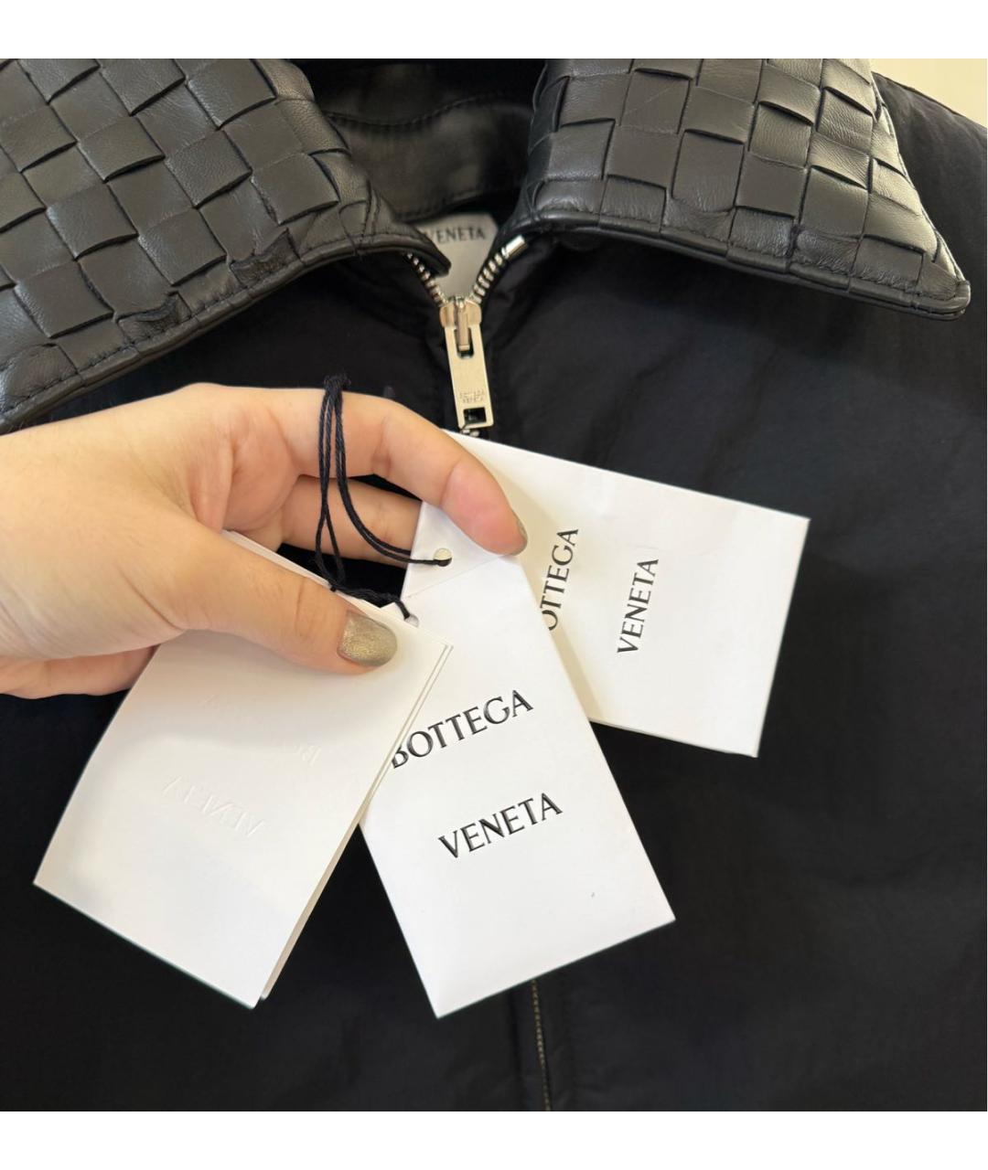 BOTTEGA VENETA Темно-синяя полиамидовая куртка, фото 6