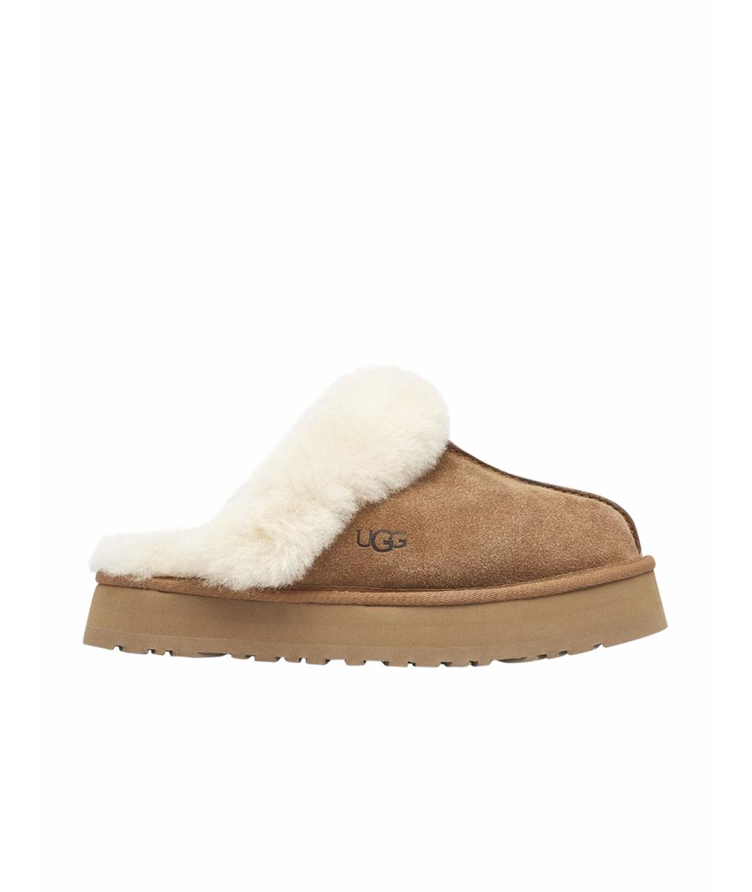 UGG AUSTRALIA Коричневые замшевые сабо, фото 1